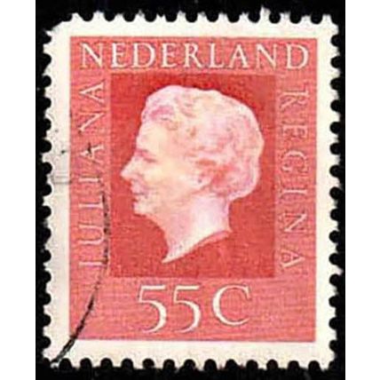 Netherlands 1976 Queen Juliana 55c Used Stamp.