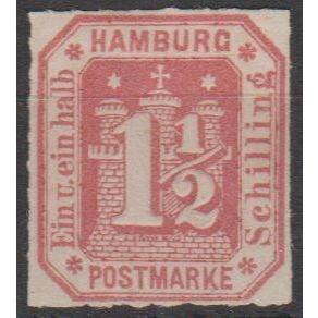 Mi: 21 MH 1866 Hamburg Cat € 16