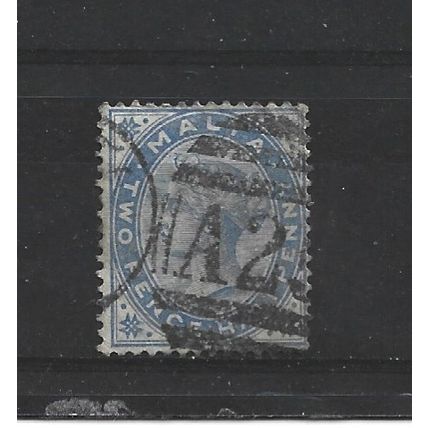 Malta.SG25 2 1/2d Ultramarine.Colour Unchecked.Fine Used.Apr25n