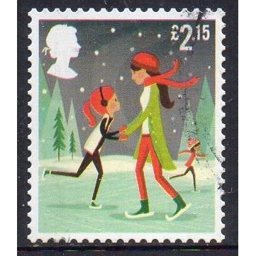 GB 2014 Christmas - Ice Skating £2.15 Used