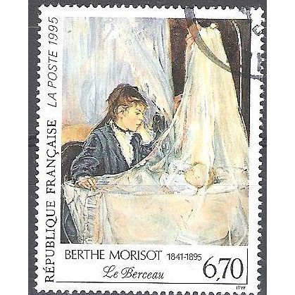 France 1995 Michel 3114 O Cote (2008) 2.00 € Berceau Berthe Morisot Cachet rond