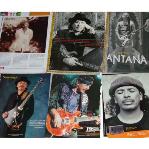 CARLOS SANTANA 88x CLIPPINGS incl 1980s Japan