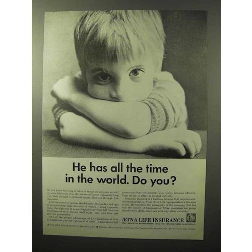 1964 Aetna Life Insurance Ad - All Time in the World