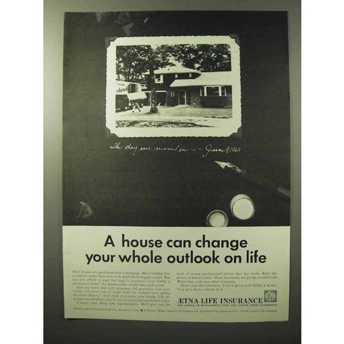 1964 Aetna Life Insurance Ad - Change Your Outlook