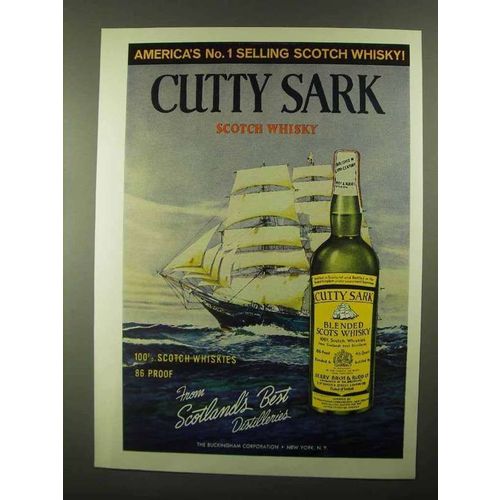 1968 Cutty Sark Scotch Ad - America's No. 1 Selling