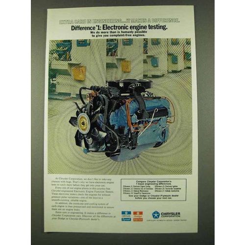 1973 Chrysler Corporation Ad - Electronic Engine
