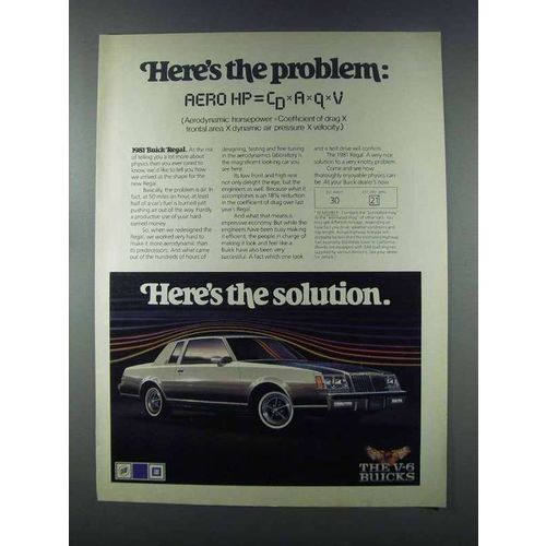 1981 Buick Regal Ad - Here's the Problem