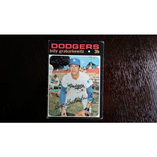 1971 Topps Card # 085 Billy Grabarkewitz Good (2) Los Angeles Dodgers
