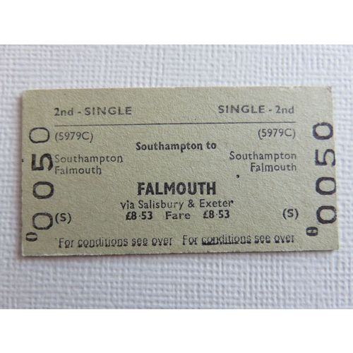 BR Southampton - Falmouth via Salisbury & Exeter Ticket