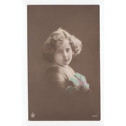 Young Girl Portrait Postcard 2515b