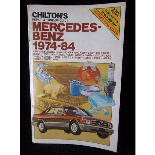 1974-84 Mercedes-Benz 190 230 240 280 300 380 450 500 Chilton Repair Manual 6809