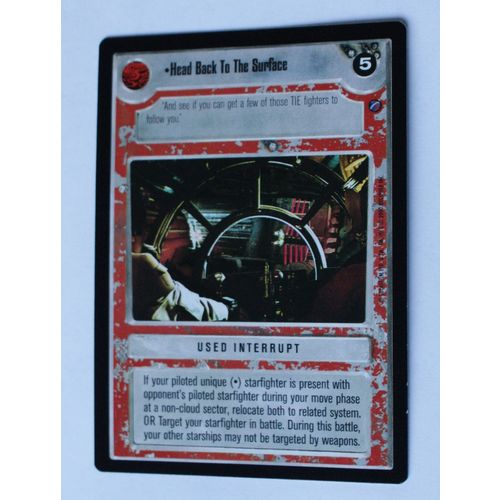 Star Wars CCG: Death Star II Limited # Head Back To The Surface (A) light 2000