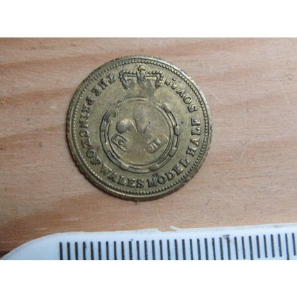 1863 Queen Victoria Prince of Wales Model Half Sovereign (e438)