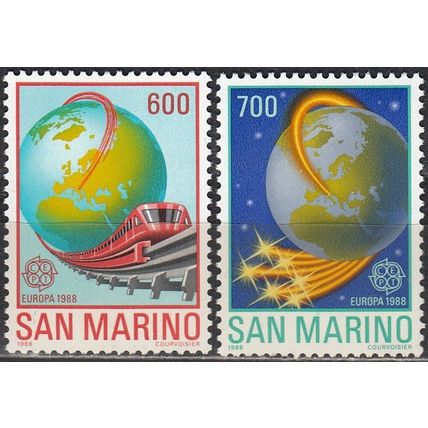 San Marino 1988 Michel 1380 - 1381 Neuf ** Cote (2006) 25.00 Euro Europa CEPT
