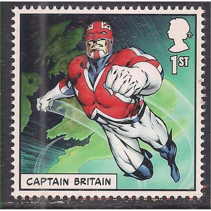 GB 2019 QE2 1st Marvel Comics ' Captain Britain ' Umm SG 4186 ( C555 )