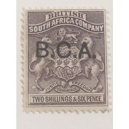 British Central Africa 1891 2/- 2s 6d Lilac Mounted Mint MM SG 9a Stamp
