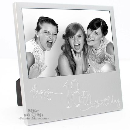 New Engraved Silver 18th Birthday Photo Frame Gift Celebration Memory Picture