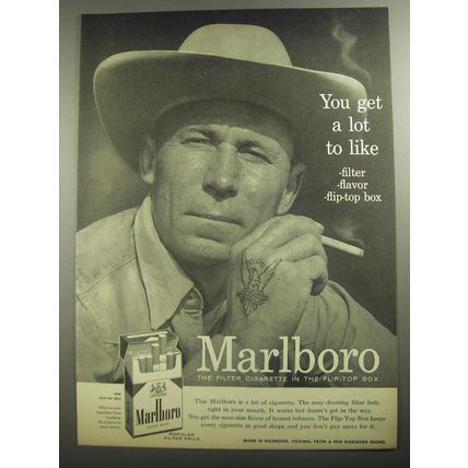 1956 Marlboro Cigarettes Ad