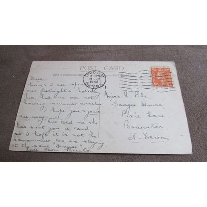 1948 fr Postcard - Promenade & Rock Walk, Torquay - Devon