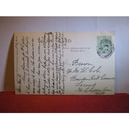 VICTORIA MEMORIAL, LONDON used antique postcard RP 1911 pm =
