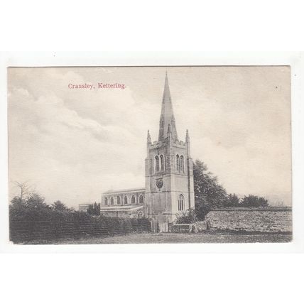 Cransley Church near Kettering Postcard Northamptonshire Publisher H Evans