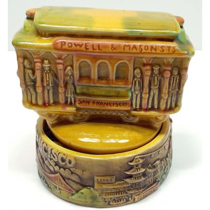 Vintage Powell Mason Hyde Cable Car 514 San Francisco Trolley Music Box Sankyo
