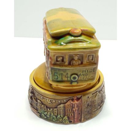 Vintage Powell Mason Hyde Cable Car 514 San Francisco Trolley Music Box Sankyo