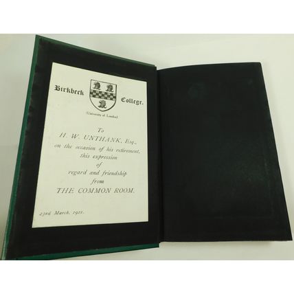 Birkbeck College Antique Victorian Book Walter Scott Waverley Ivanhoe 1898