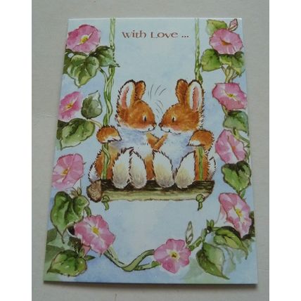 5 x MARGARET SHERRY COLLECTION BIRTHDAY CARDS - BEST BUNNY COMPANY - UNUSED