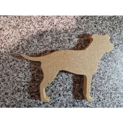 Wooden MDF Dog approx 20cm x 15m x 2cm thickness