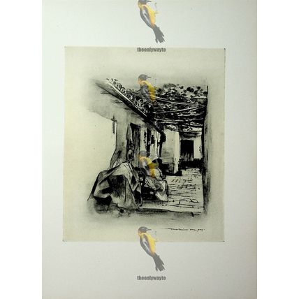 Courtyard, Seville, Spain (2), Menpes, Book Illustration (Print), 1903