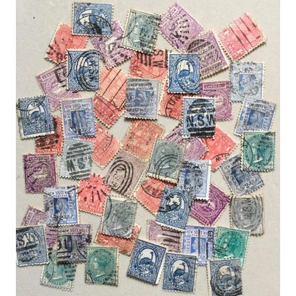 Australia New South Wales 50pcs+ Mix Used Stamps