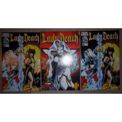 Lot of 3 Lady Death Comics Chaos Comics Bundle