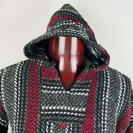 Baja Joe Hoodie Hippie Rasta Surfer Pullover Jacket Small Mexican