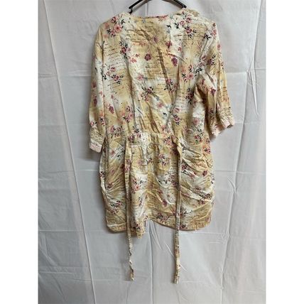 Vintage Floral Lace Kimono Robe Ivory Women's Size S
