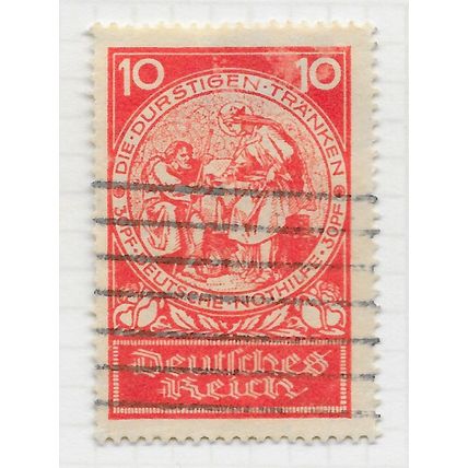 EMPIRE GERMANY 1924 CHARITY ST ELIZABETH GIVE WATER DRINK THIRSTY 10Pf Mi 352 RC