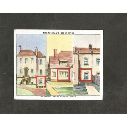 Churchman Air Raid Precautions 1938 #1 Choosing your Refuge Room