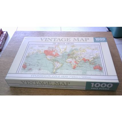 VINTAGE MAP: THE BRITISH EMPIRE Jigsaw Puzzle (1000 Piece) 2018