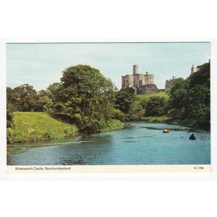 Warkworth Castle Postcard Northumberland 1706