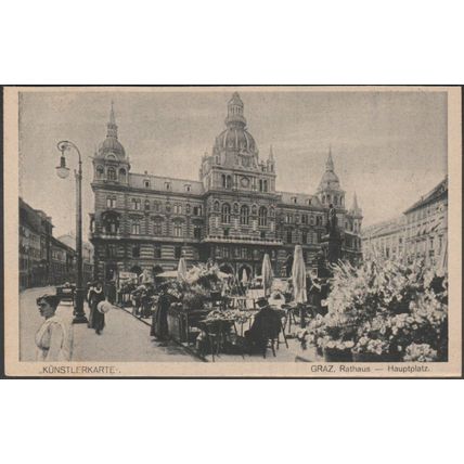 Rathaus, Hauptplatz, Graz, c.1910 - Strohschneider AK