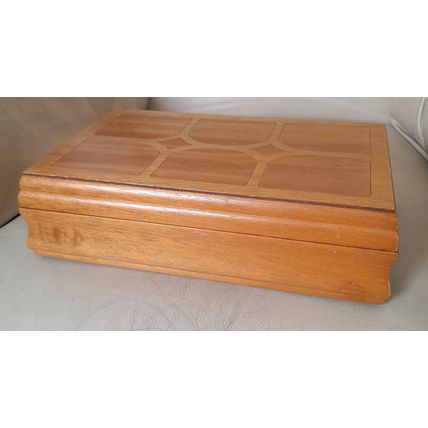 Vintage Wooden Mele Jewellery Box