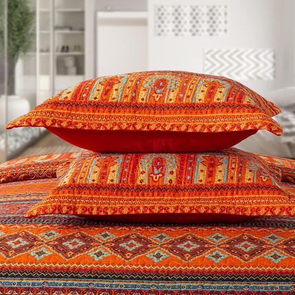 VAPUTAR Cotton Quilt Queen Size Bedding Set - 3 Pieces, Boho Queen Size Quilts,