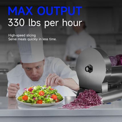 Commercial Vegetable Slicer 0-0.51" / 0-13Mm Electric Vegetable Slicer Machine 2