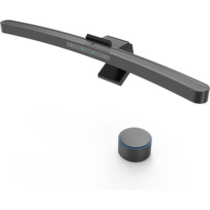 ONWAY Curved Monitor Light Bar with Wireless Remote, Auto-Dimming and Camera Bas