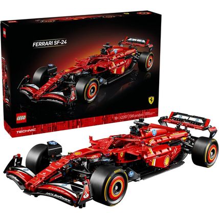 LEGO Technic Ferrari SF-24 F1 Model Car Kit - Building Set for Adults, Ages 18+