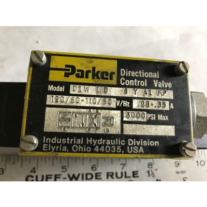 NEW PARKER D1W1D6Y41 KU,D1W1 DIRECTIONAL CONTROL HYDRAULIC VALVE D1W1D6Y41 FP,EQ