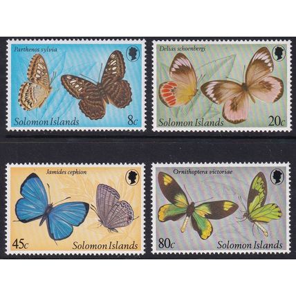 Solomon Islands 1980 SG 426-9 UMM - Butterflies (B-052 (1))