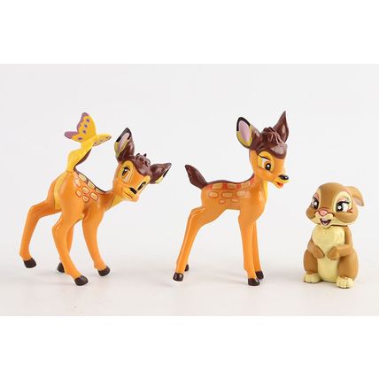 Disney Bambi & Friends Set Of 7 3" Birthday Cake Topper Figurines Toy Set