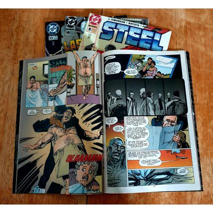 X 4 Vintage " Steel " comics from the 1990's.