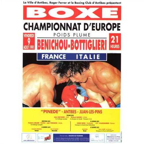 Boxing Programme-1991 21st September/ Benichou vs Bottiglieri